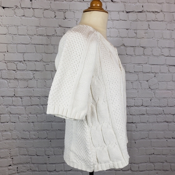 ON Chunky Cable Knit Open Front Cardigan XS - Picture 2 of 7